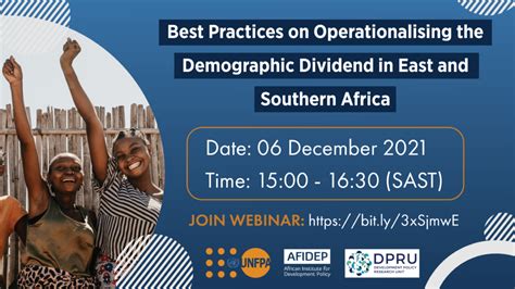 WEBINAR: The Best Practices in Operationalising the Demographic Dividend in East and Southern ...