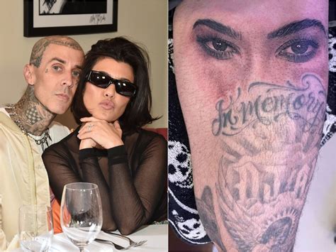 Travis Barker reveals new Kourtney Kardashian tattoo