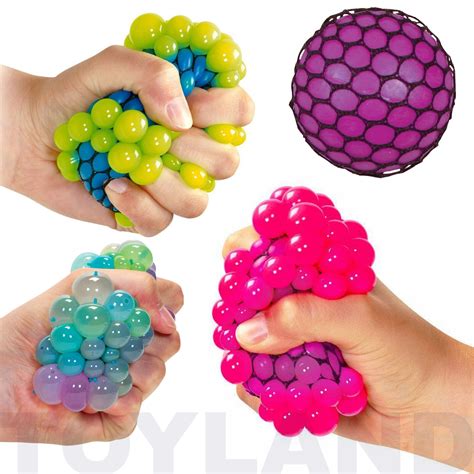 MESH BALL SQUEEZY STRESS TOY BOYS GIRL FIDGET TOY XMAS CHRISTMAS STOCKING FILLER | eBay