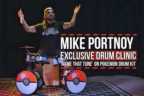 Mike Portnoy Plays 'Name That Tune' on Pokemon Drum Kit