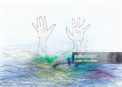 Arm Reaching Out Of Water High Res Illustrations - Getty Images