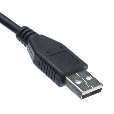 1ft Black Micro USB 2.0 Cable, Type A to Micro B