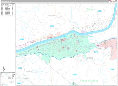 Huntington, WV Maps