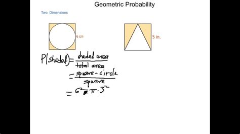 Geometry 10.8 Geometric Probability - YouTube