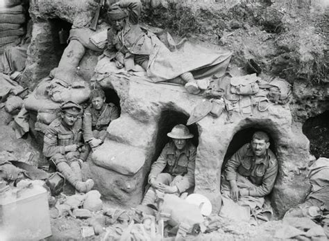 Historical Photos: WW2 Trench life: Well and truly dug in!