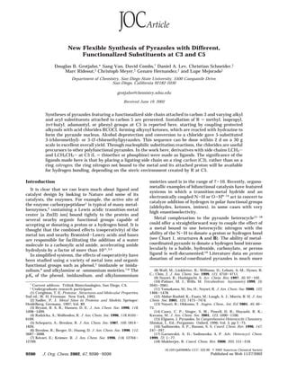 J. Org. Chem. 2002 Grotjahn | PDF