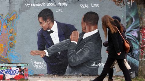 Will Smith Slapping Chris Rock Memed via Graffiti Mural in Germany | Complex