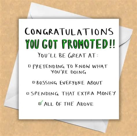 101 Funny Promotion Congratulation Messages To Celebrate!