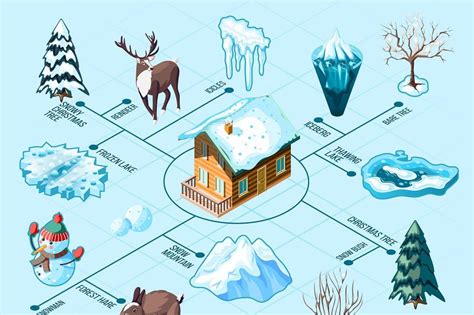 Winter landscaping flowchart in 2022 | Vector free, Isometric art, Isometric