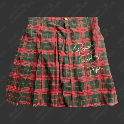 Roddy Rowdy Piper signed Kilt (w/ COA) – Signed By Superstars