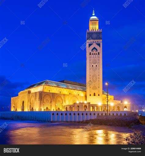 Hassan Ii Mosque Night Image & Photo (Free Trial) | Bigstock