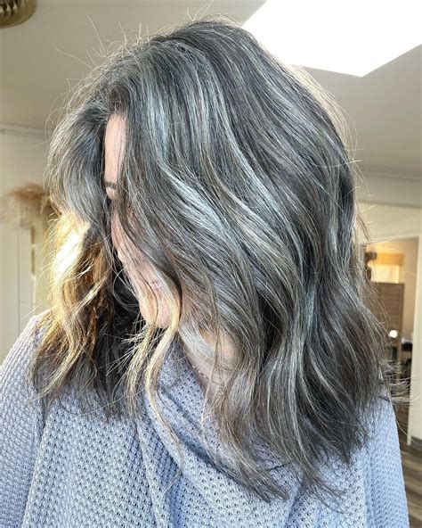 30 Coolest Ideas on Gray Blending for Dark Hair - Hair Adviser