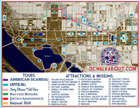 Printable Walking Tour Map Of Washington Dc - Printable Maps