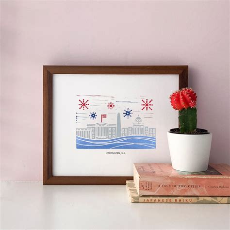 Washington DC Skyline Art Print - Etsy