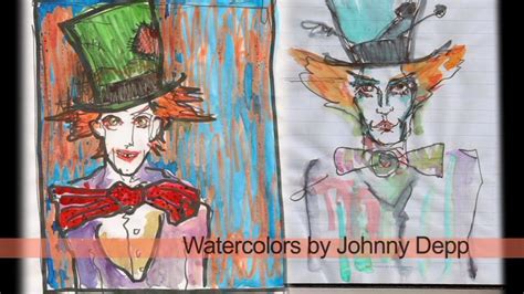 Johnny Depp Drawing Of Mad Hatter - Johnny Depp Photo (16044506) - Fanpop