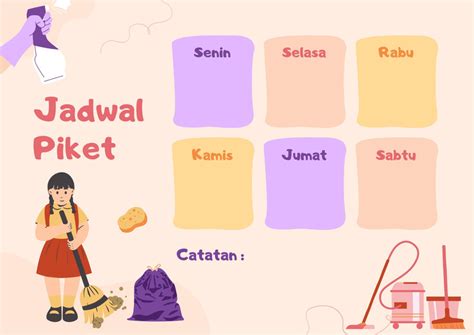 Gunakan Template Jadwal Kelas Keren Gratis - Canva