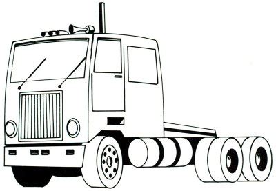 How To Draw A Semi Truck