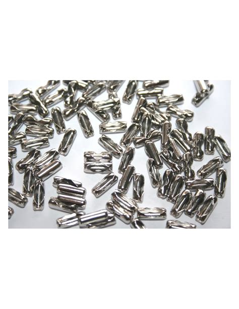 Ball Chain Connectors Stainless 3mm - 10pcs - Perlinebijoux.com