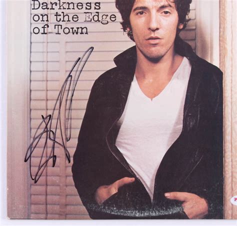 Bruce Springsteen Signed "Darkness on the Edge of Town" Vinyl Record ...