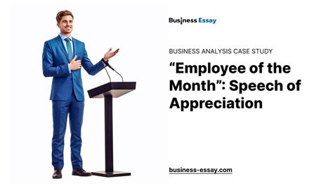 “Employee of the Month”: Speech of Appreciation - Essay Example - YouTube