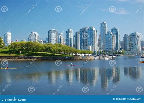 Vancouver city skyline stock image. Image of skyscrapers - 16093319