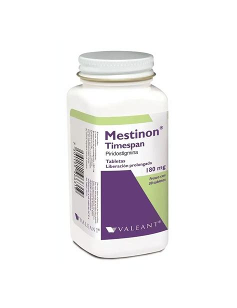 Mestinon Timespan 180 mg 30 Tabletas - Farmacias Klyns