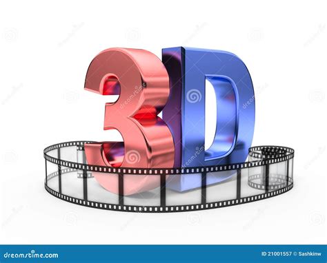 3d word stock illustration. Illustration of movie, chrome - 21001557