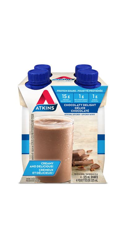 Buy Atkins Advantage Shakes Chocolaty Delight 4-Pack at Well.ca | Free ...