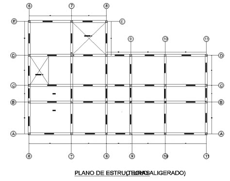 Column And Beam Structure Of A Building Plan Layout Dwg File Cadbull ...