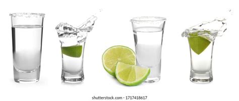 Set Mexican Tequila Shots On White Stock Photo 1717418617 | Shutterstock