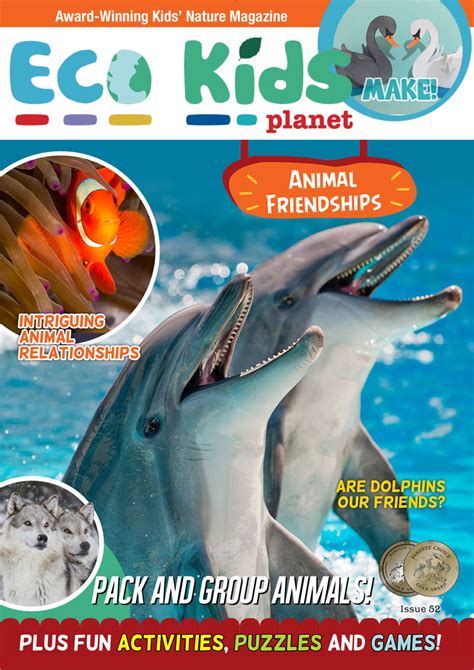 Kid's Nature Magazines - Issue 52 - Animal Friendships - Eco Kids Planet