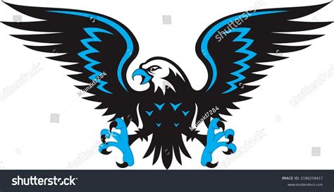 Eagle Art Line Art Vector Stock Vector (Royalty Free) 2186258417 ...