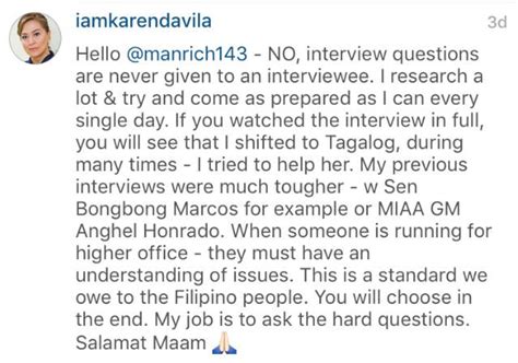 Alma Moreno speaks up on Karen Davila interview