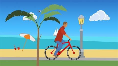 3D model 2D Beach Ride Vector Animation VR / AR / low-poly animated | CGTrader