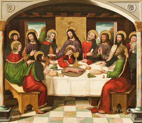 The Last Supper Painting by Master of Portillo