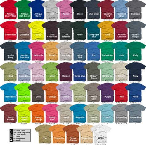 Race Shirt Colors - Impact RaceGear