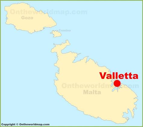 Valletta location on the Malta map