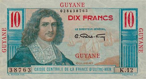 RealBanknotes.com > French Guiana p20a: 10 Francs from 1947