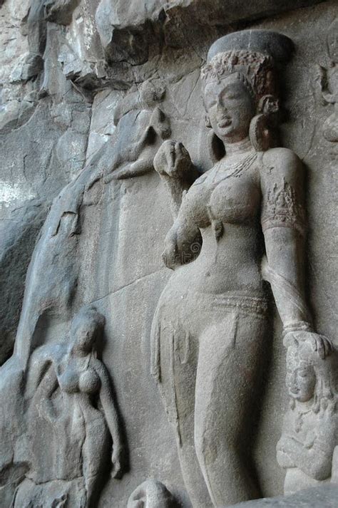 Ellora Caves sculptures stock image. Image of maharashtra - 16407651