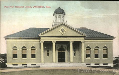 Paul Pratt Memorial Library Cohasset, MA Postcard