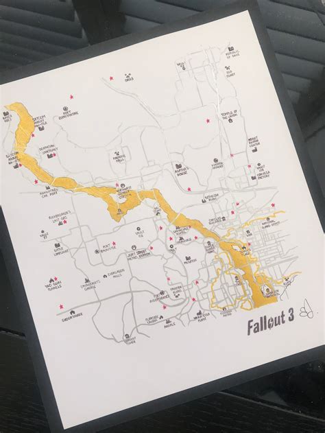 Fallout 3 Capital Wasteland Map Print - Etsy