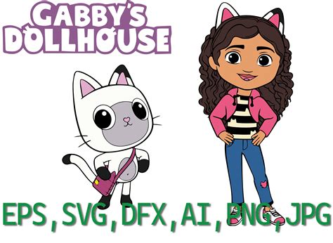 Gabby's Dollhouse SVG DXF EPS Png Illustrator. - Etsy Canada