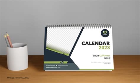 Premium PSD | 3d 2023 yearly desk calendar with space for image or text ...