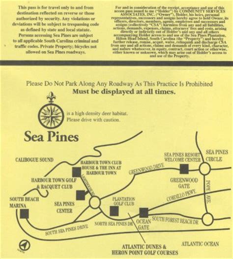 Sea Pines Bicycle Trail Map