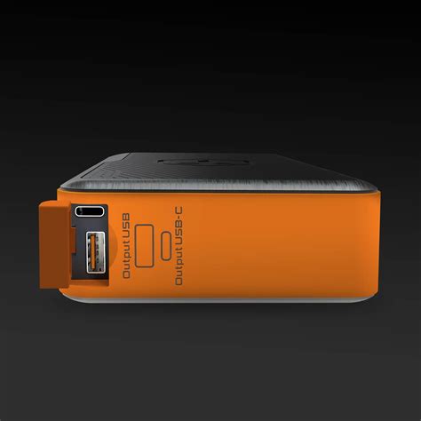 TOUGH TESTED Rugged Laptop Power Bank Black Orange (EA1) | Canex