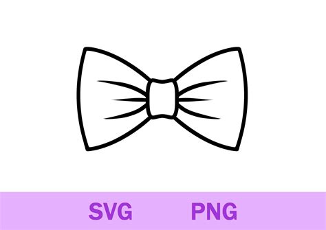 Bow Tie Svg, Bow Tie Outline Svg Png, Bow Tie Clipart, Cricut ...