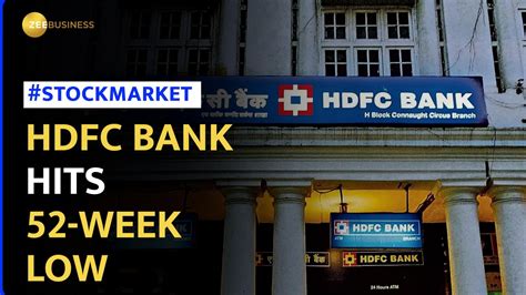 HDFC Bank’s Q3 Earnings Fallout Continues As It Hits 52-Week Low ...