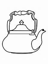 Kettle coloring Pages sketch template