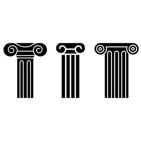 Column icon vector set. pillar illustration sign collection. antiquity symbol or logo. 23731993 ...