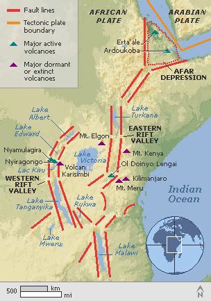 The Great Rift Valley | Physical Maps | Pinterest | Rift valley ...